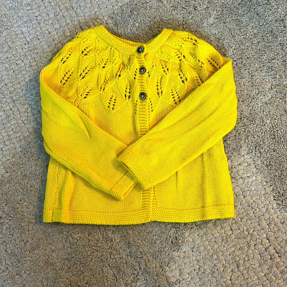 Baby Boden pointelle cotton cardigan